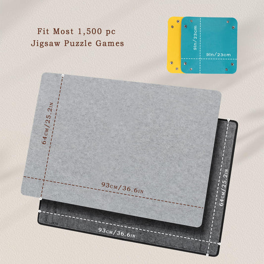 Becko US puzzle board with auxiliary lines helps layout different sizes.