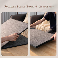 Becko US puzzle board six color trays sort pieces by shape or color.