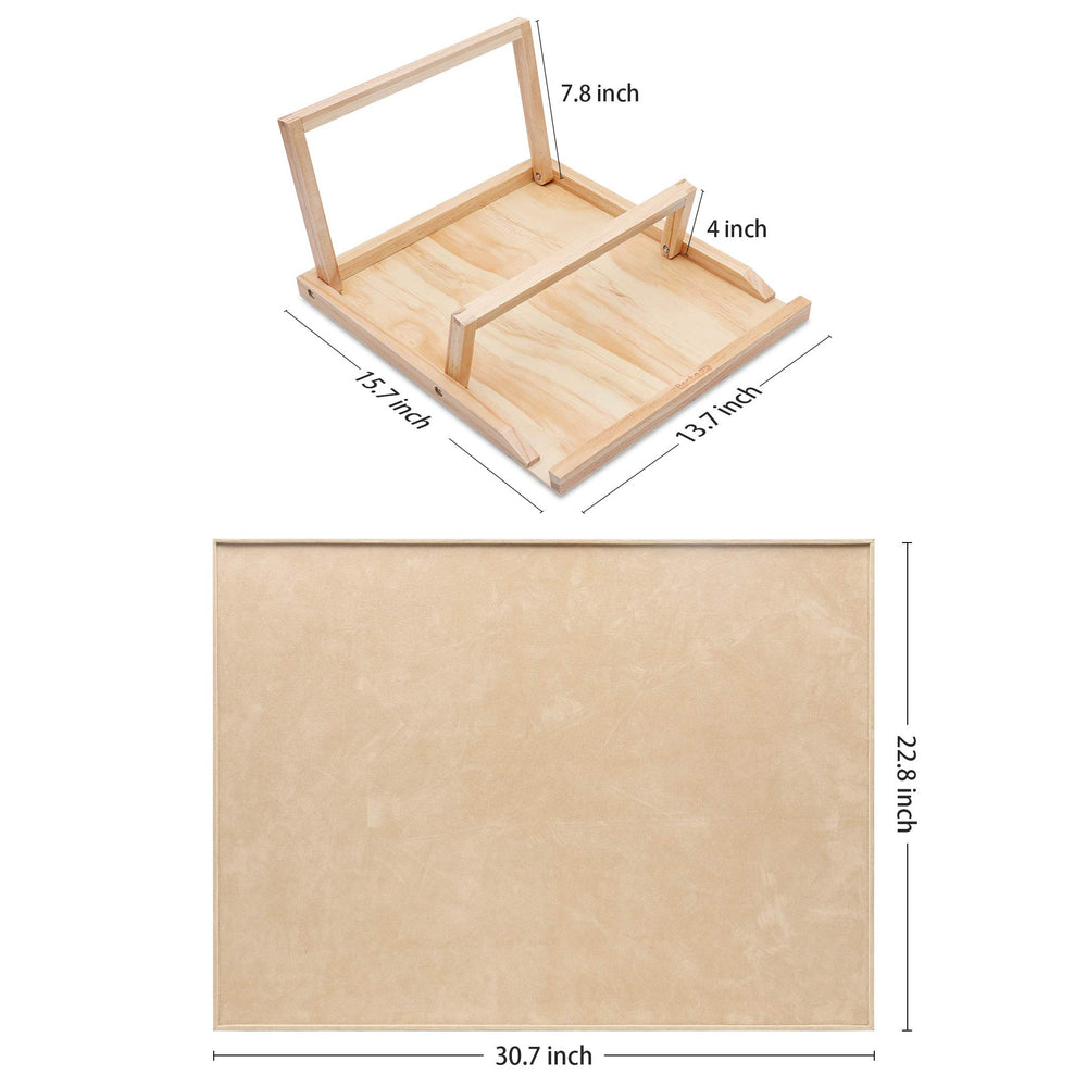 Becko US puzzle-board-flannelette-surface reduces slipping for smoother puzzle assembly.