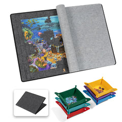 Becko US puzzle board foldable cover for easy transport and dust protection.