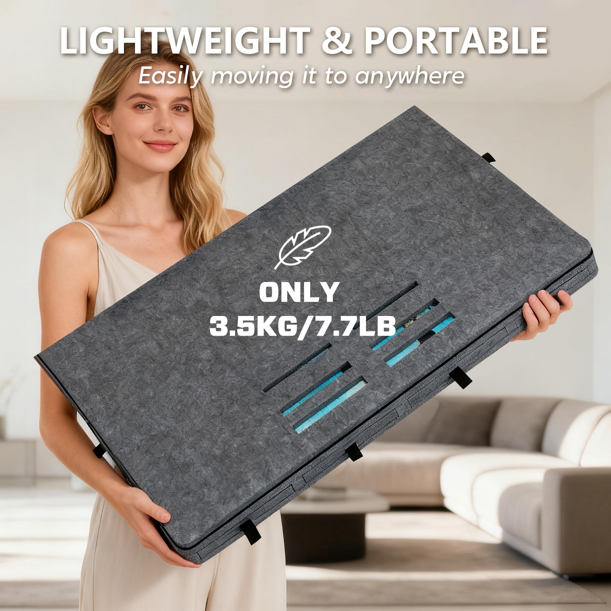 Becko US puzzle board with lid and anti-spill edge protects pieces.