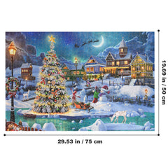 Becko US wooden puzzle finished size 75 by 50 cm for display