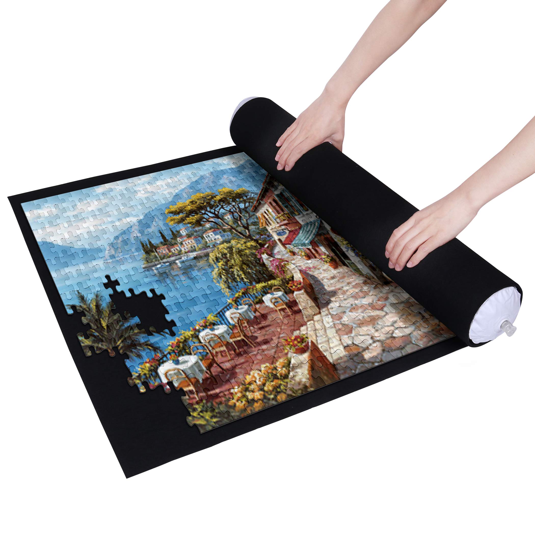 Becko US puzzle mat rollup with drawstring bag keeping workspace tidy and portable