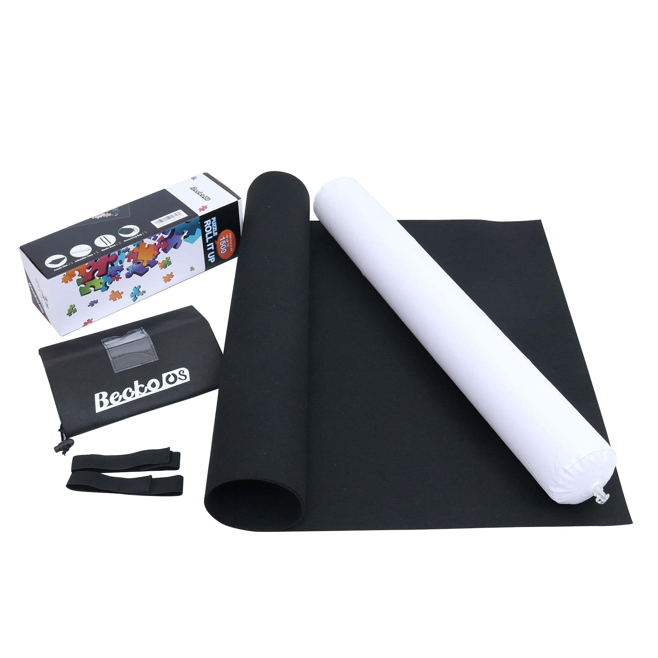 Becko US puzzle mat rollup rolled for compact storage
