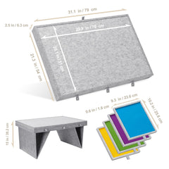 Becko US puzzle table portable design for easy transport.