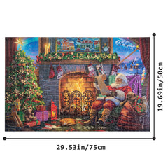 Becko US wooden 1000-piece puzzle with sturdy pieces for lasting use