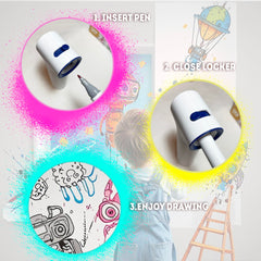 Cordless BECUSSITTA Sprayer device supports on-the-go creativity