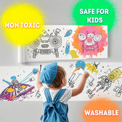 Young artist using cordless device for imaginative spray art with BECUSSITTA