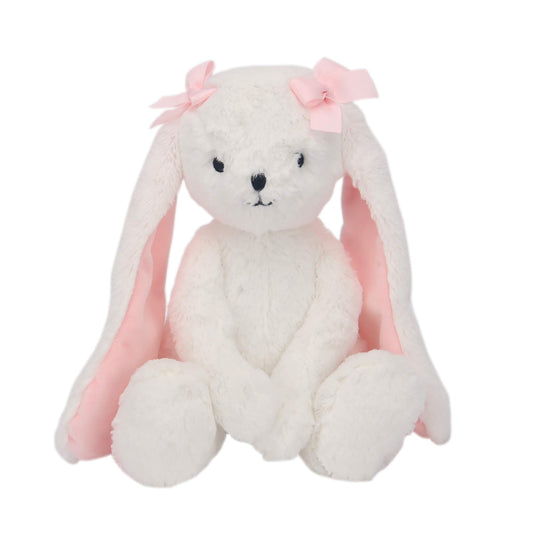 Bedtime Originals Snowflake bunny plush with soft body for gentle hugs.