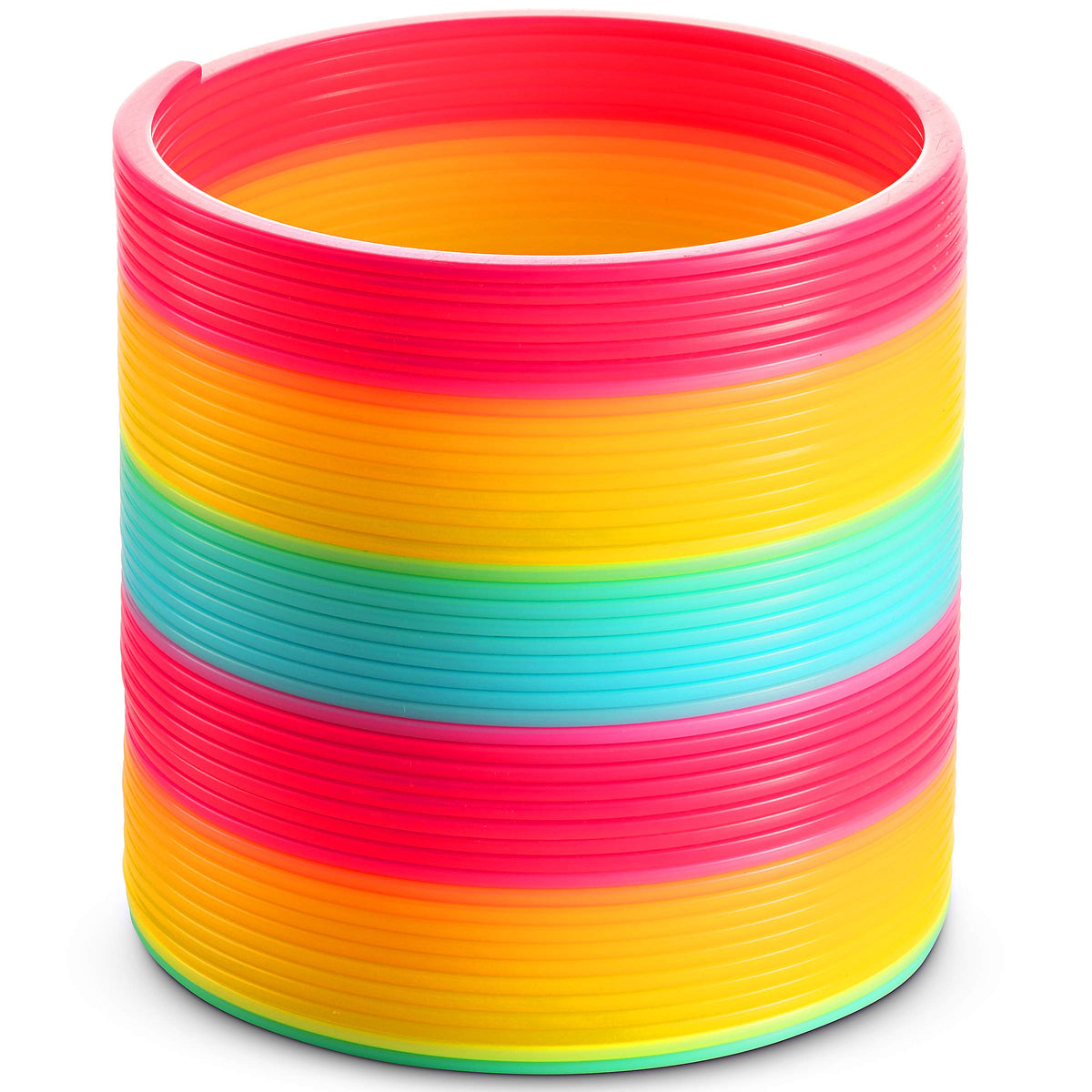 Bedwina jumbo rainbow spring coil: vibrant colors and durable play for kids.