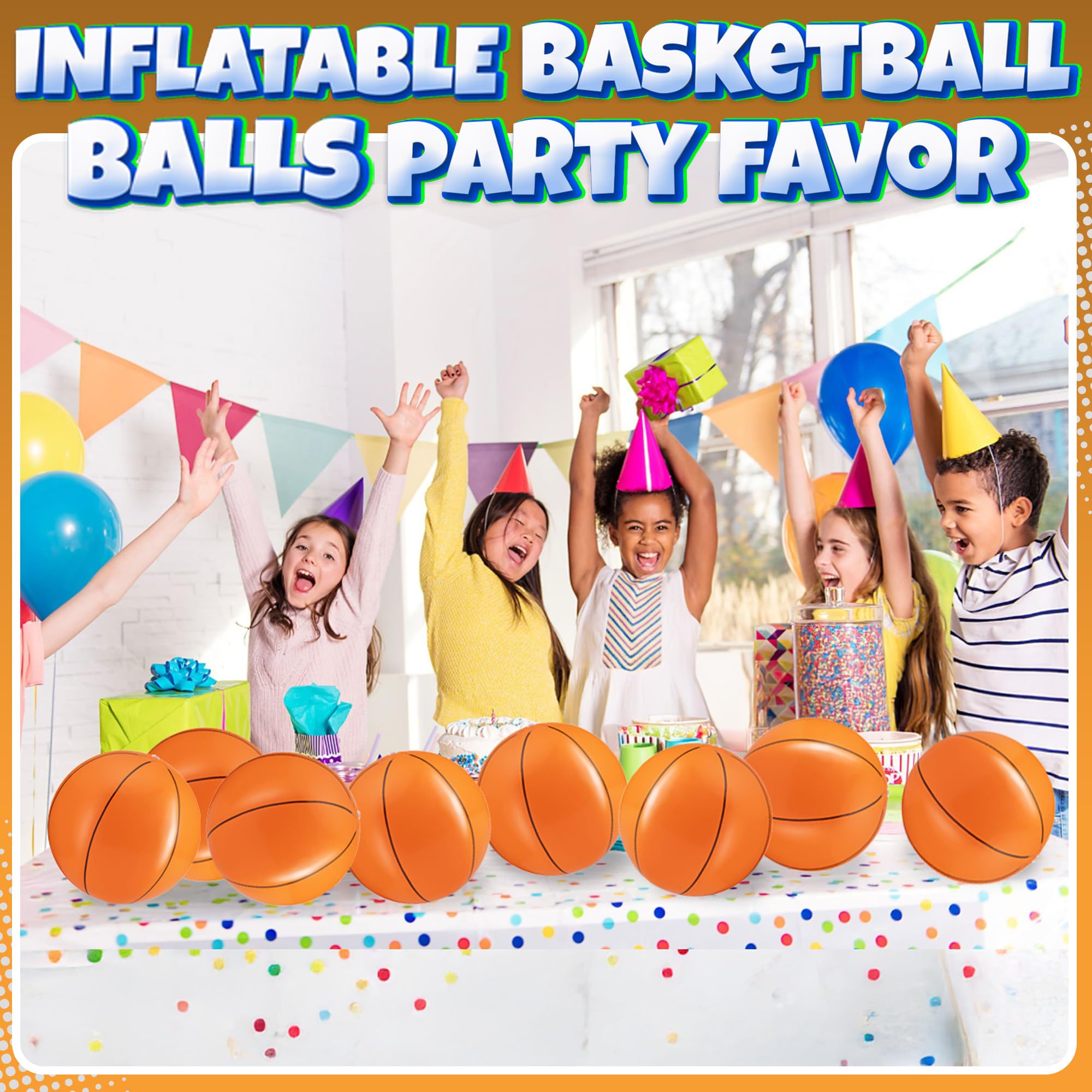 Bedwina durable PVC ball for outdoor pool parties and colorful party decorations.