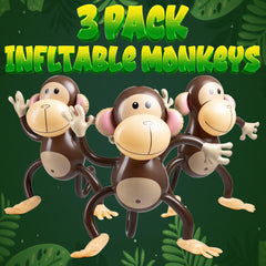 Bedwina durable vinyl monkey stays inflated longer between uses