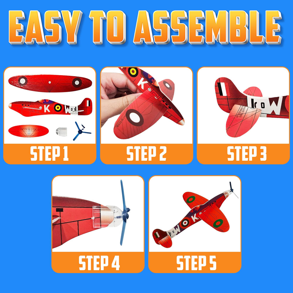 Bedwina 8-inch glider planes soar smoothly on sunny days.