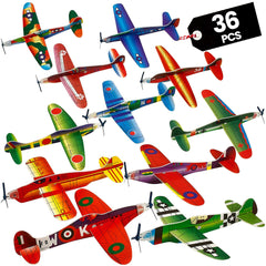 Bedwina glider planes bulk 8-inch in bright colors, easy for kids to fly.