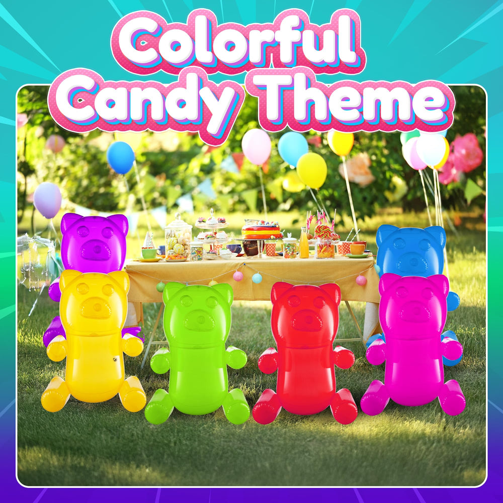 Bedwina gummy bears centerpiece decoration elevates candyland party decor.