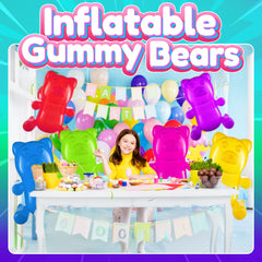 Bedwina gummy bears pack of six offers reusable decoration and play opportunities.