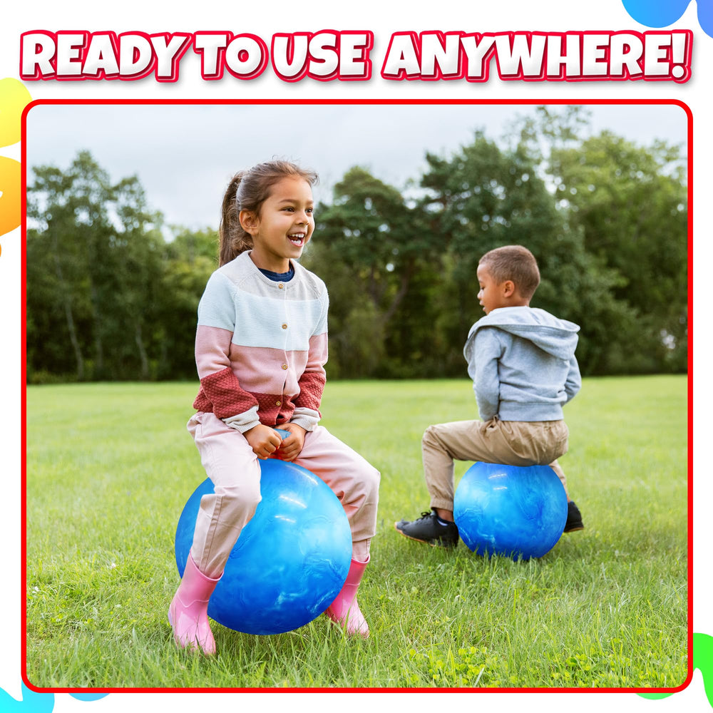 Bedwina hopper ball uses durable PVC for lasting fun.