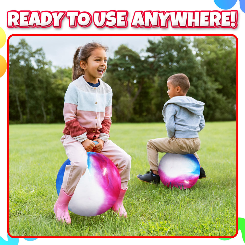 Bedwina durable PVC hopper ball resists punctures for lasting play.