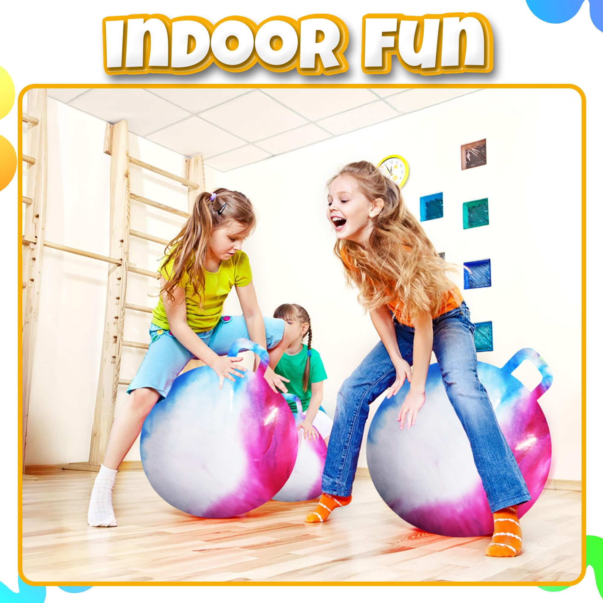 Bedwina 20-inch hopper ball offers a high-energy activity for kids.