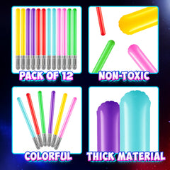 Bedwina neon purple sabers glow brightly for photo booths and cosplay.