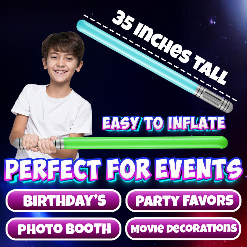 Bedwina red neon sabers perfect for lively group battles and games.