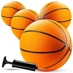 Bedwina mini basketball four-pack, seven-inch size for kids' practice and play
