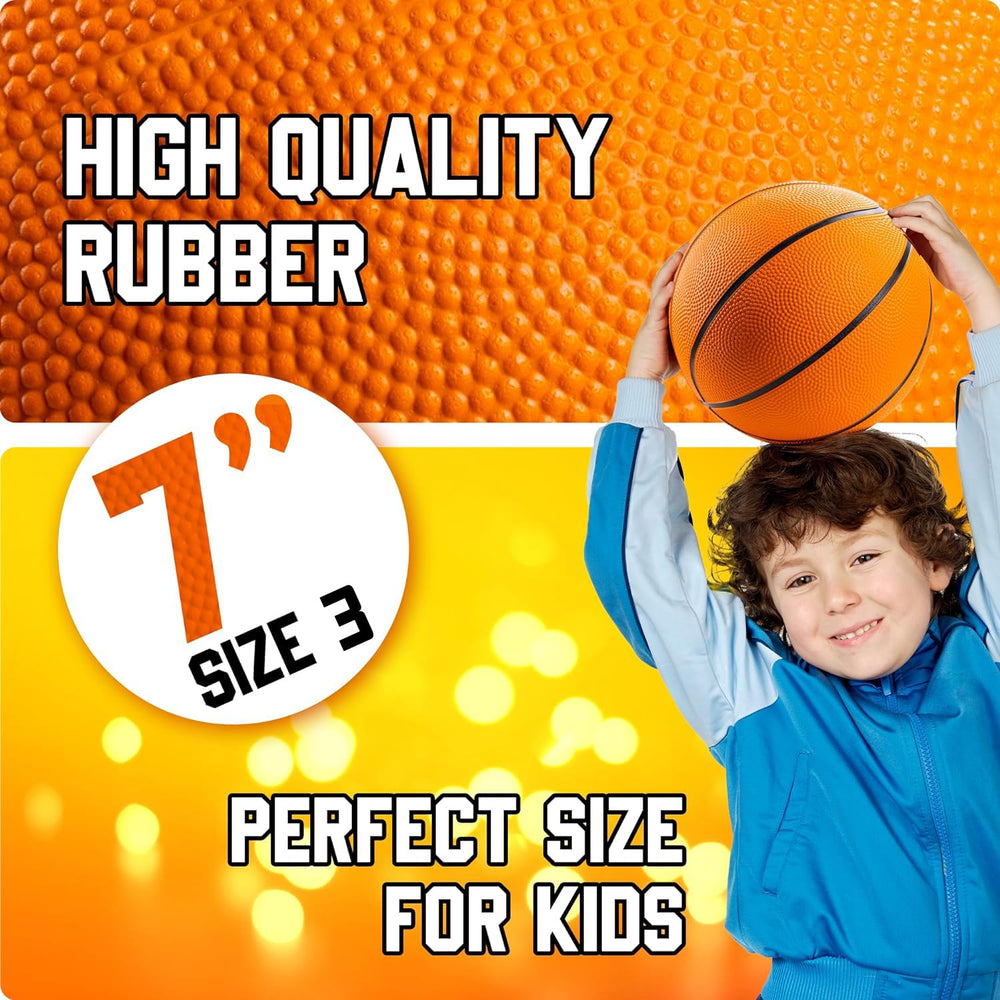 Bedwina mini basketball with durable heavy rubber for long-lasting fun