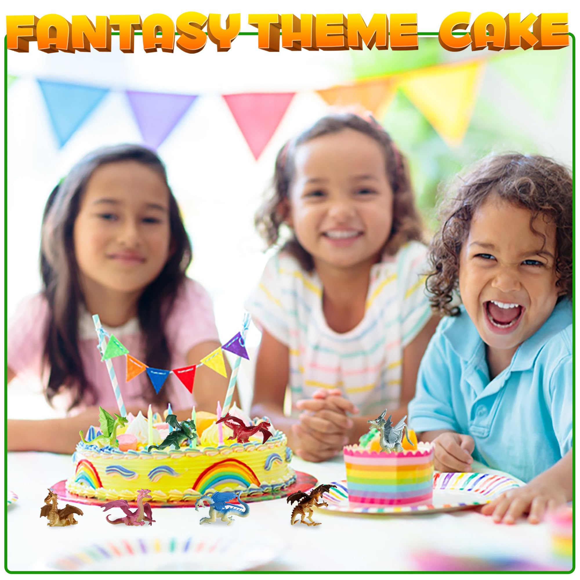 Bedwina mini dragon cupcake toppers inspire creative dessert presentations