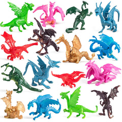 Bedwina mini dragon figures pack of 36 for party favors and playful décor
