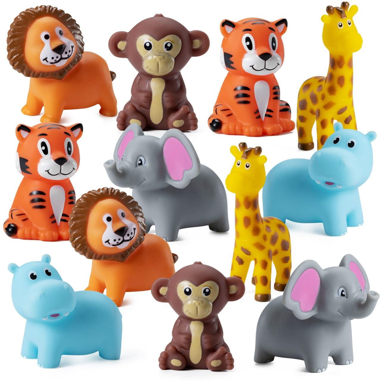 Bedwina Mini Zoo Lions figures for bath toys and cake toppers