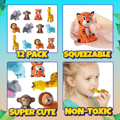 Bedwina Mini Zoo Tigers support imaginative bath adventures with durable vinyl design