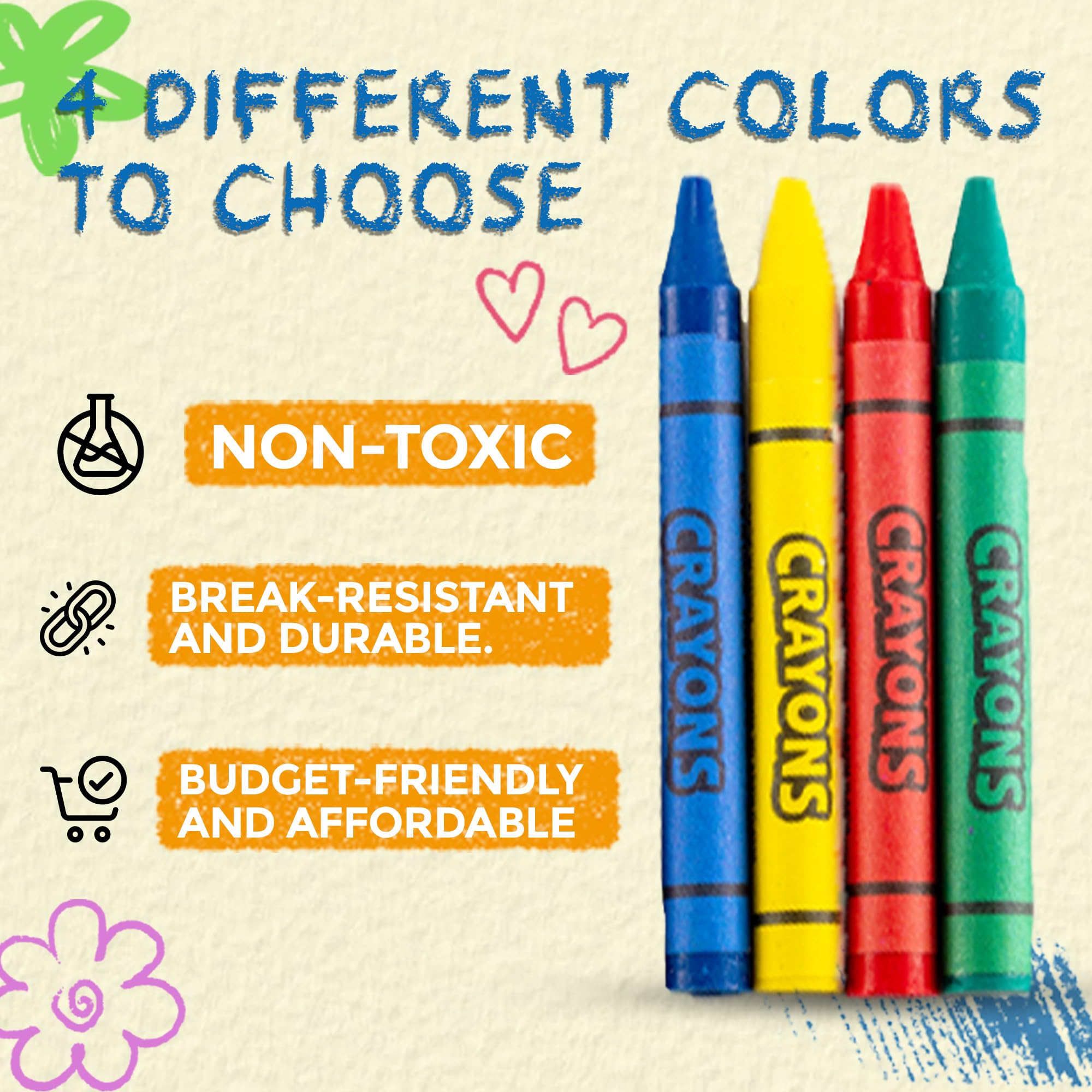 Bedwina neon crayons highlighting bold colors for kids' drawings