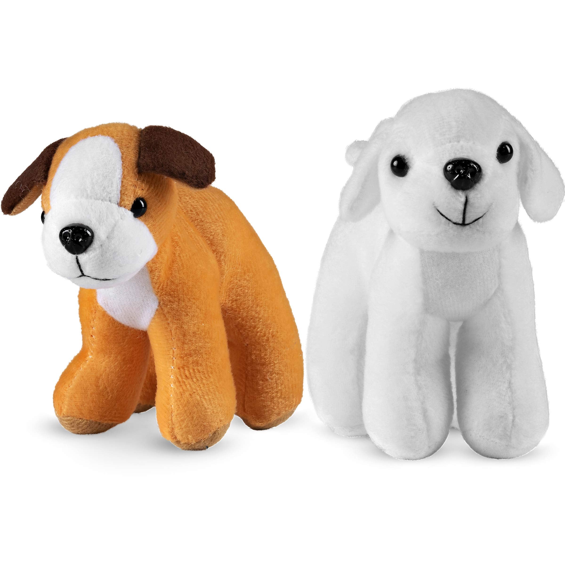 Bedwina plush puppy dogs, cuddle buddies for bedtime stories.