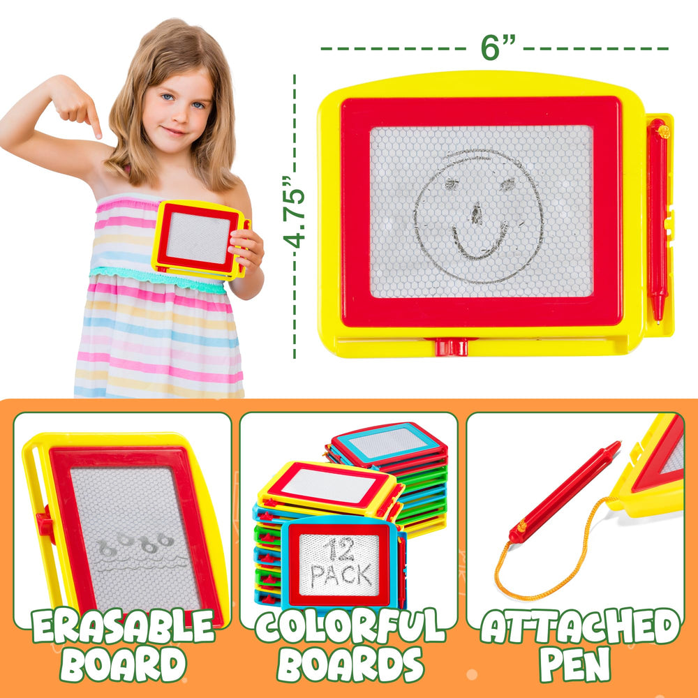 Bedwina reusable doodle board provides mess-free drawing with erasable surfaces.
