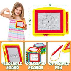 Bedwina reusable doodle board provides mess-free drawing with erasable surfaces.