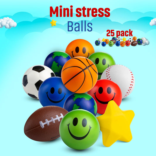Bedwina stress balls variety of colors aids fidgeting and focus in kids