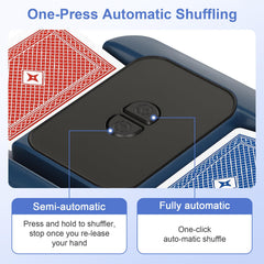 2600mAh battery powered shuffler enabling many shuffles per charge