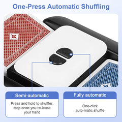 BEE&FLOWER Card Shuffler dual modes offer automatic or semi-automatic shuffling.