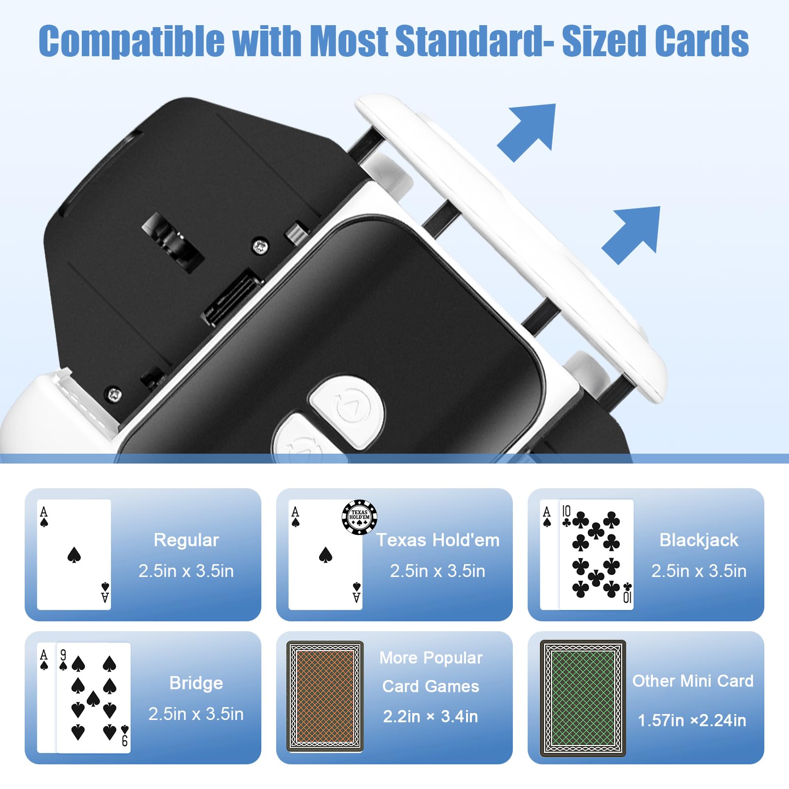 Bee and Flower Card Shuffler operates quietly for focused game nights.