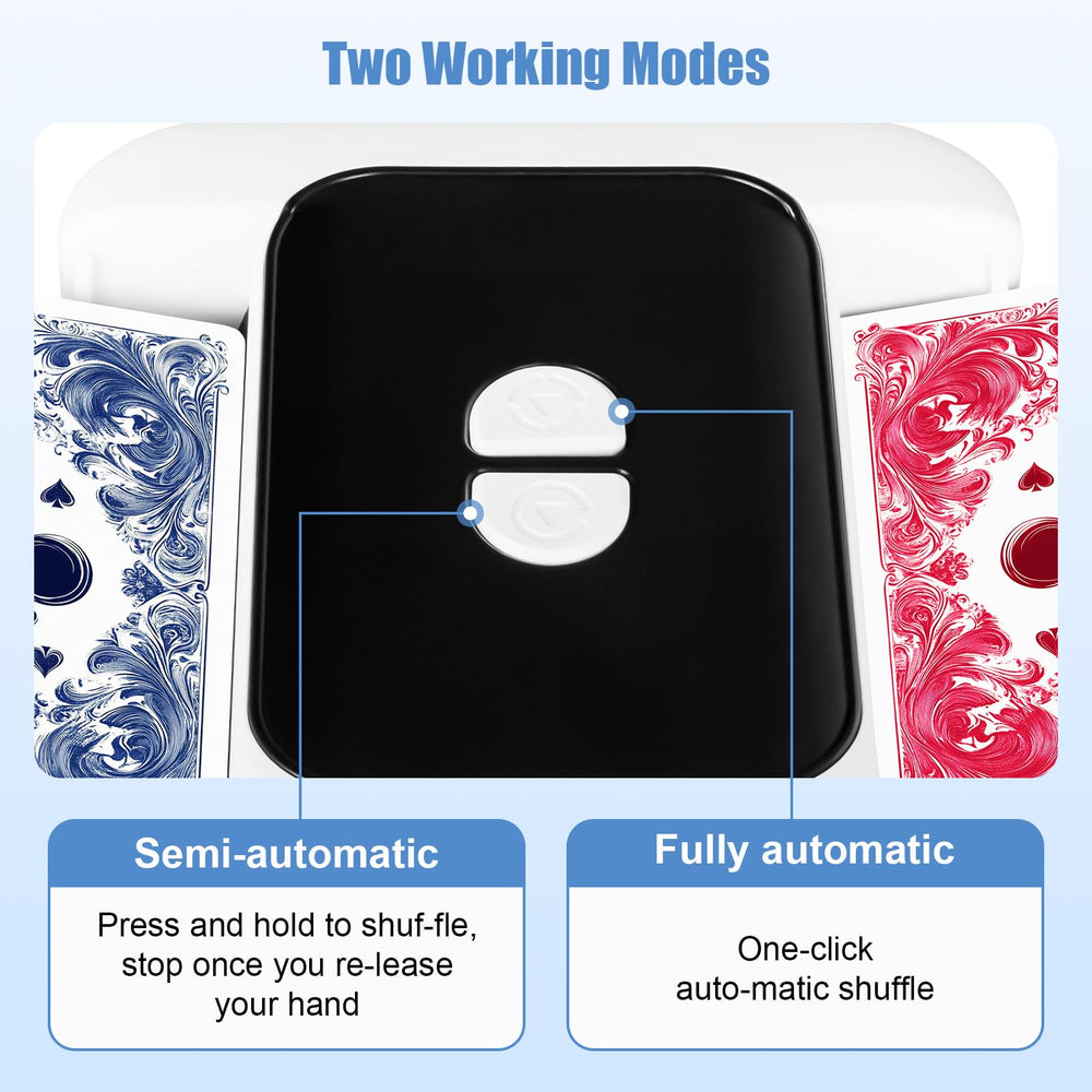 Bee and Flower Card Shuffler in semi-automatic mode for precise dealing during play.