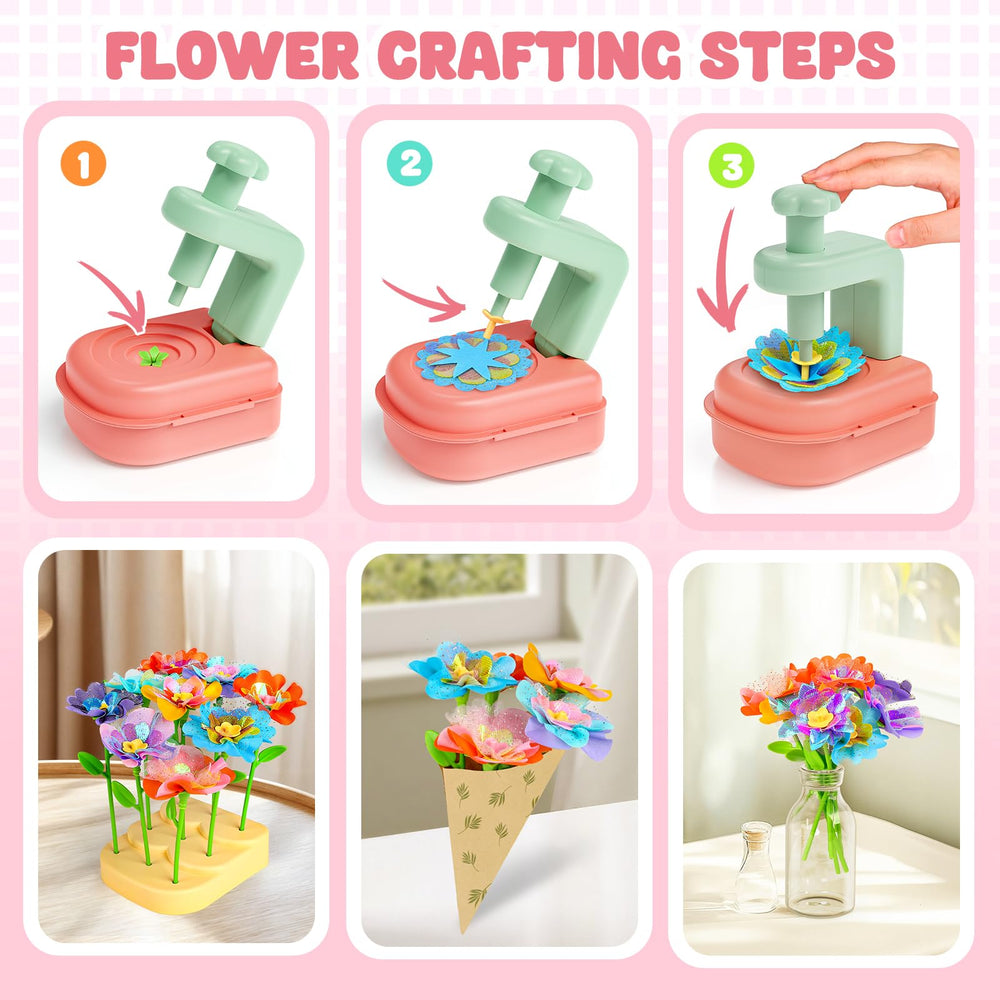 Beefunni Flower Bouquet Craft Kit base and holder keeps bouquets steady for display