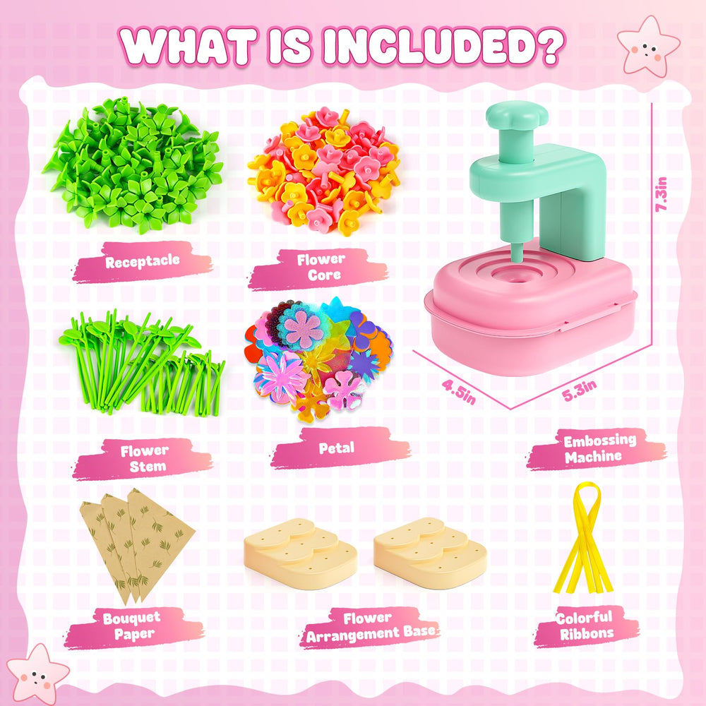 Beefunni flower bouquet kit assembly tool simplifies building fun for kids