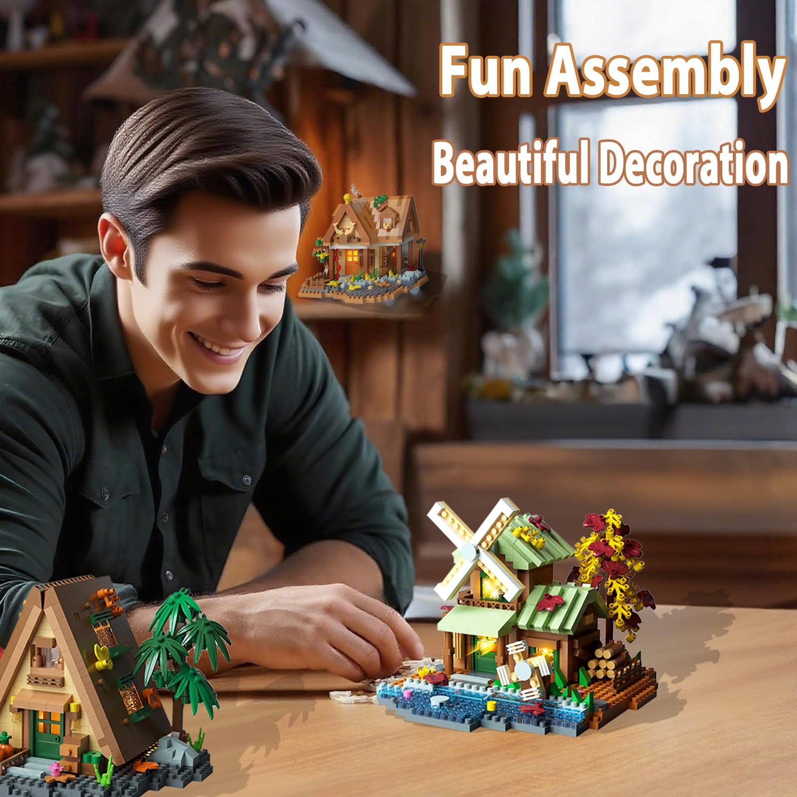 Beego 3 Mini Wooden Cabins 3-pack instruction manuals: easy setup for shared sessions.