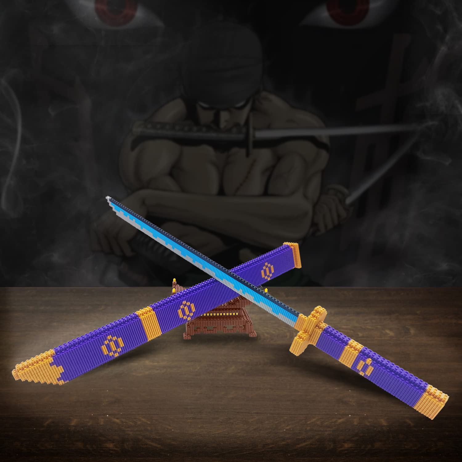 Beego scabbard detail showing authentic Yamato katana styling for display