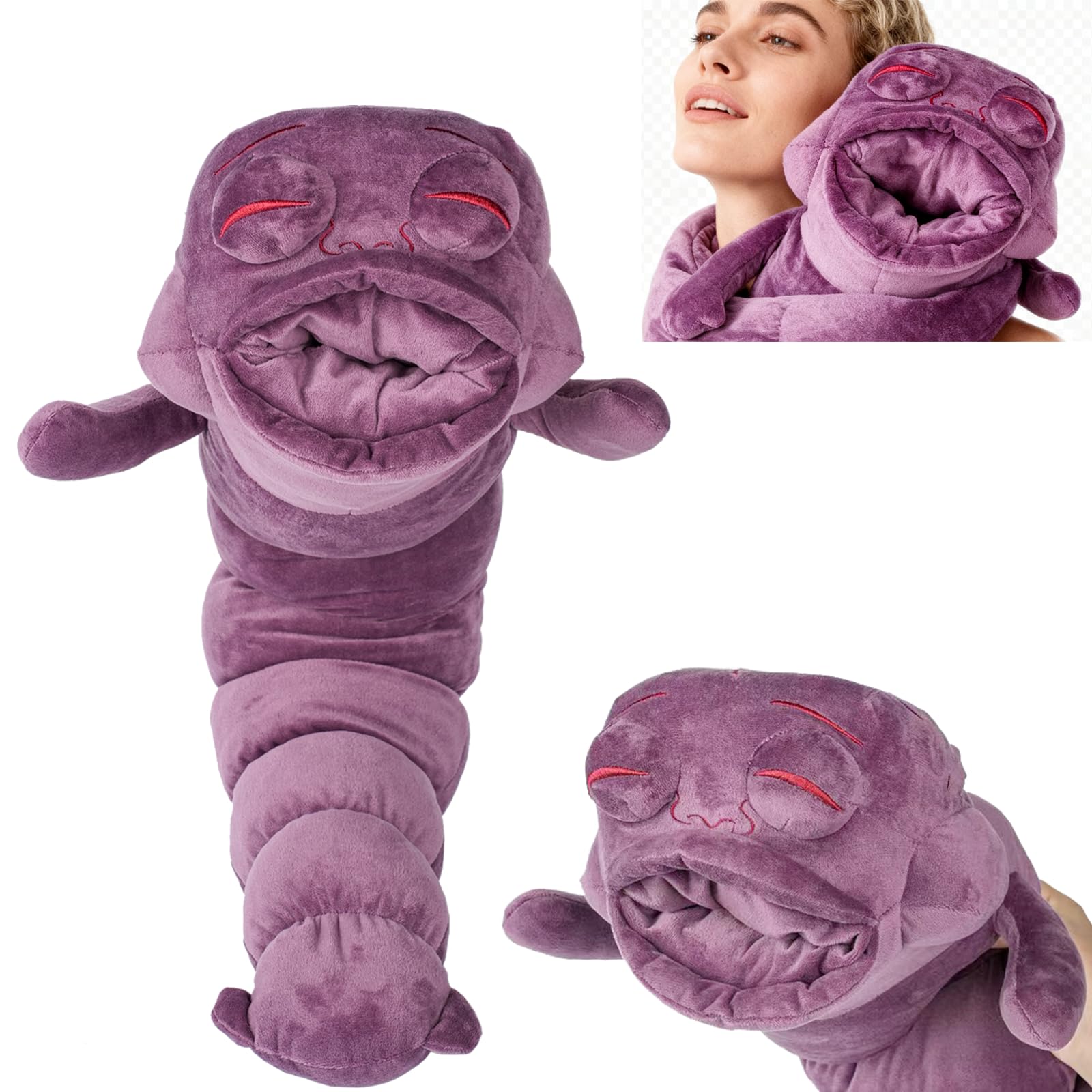 Beego JJK Toji Caterpillar Plush, 29-inch cuddly display for shelf or bed decor
