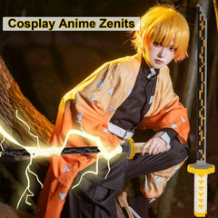 Beego Kill Demon Sword cosplay display on a shelf with detailed design.