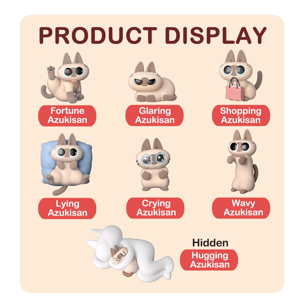 BEEMAI Nobeko Azukisan Daily Series 2 regular figure collection highlights cute detail for desk decor