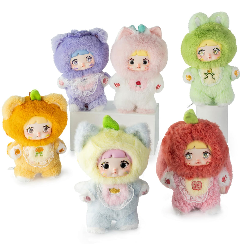 BEEMAI Nommi plush blind box reveals a collectible fruit figure for display and gifting