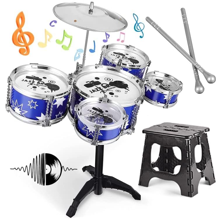 Beenavee Kids Drum Set 5-drum kit for imaginative play and early musical skills