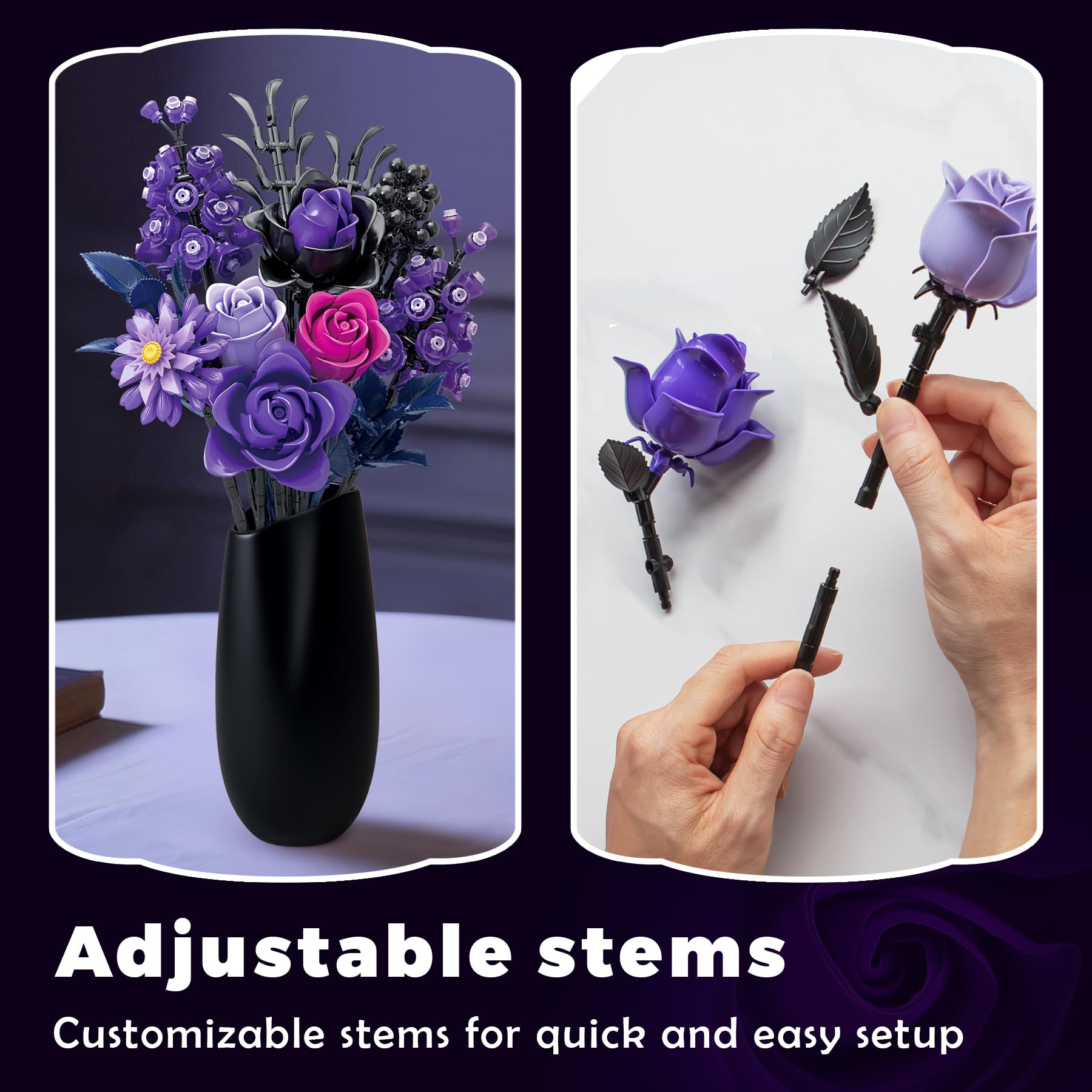 BeepZipp adjustable stems allow flexible, customizable arrangements